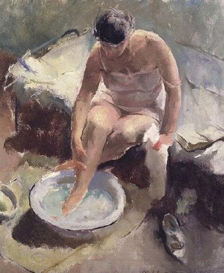 unknow artist Foot Bath China oil painting art